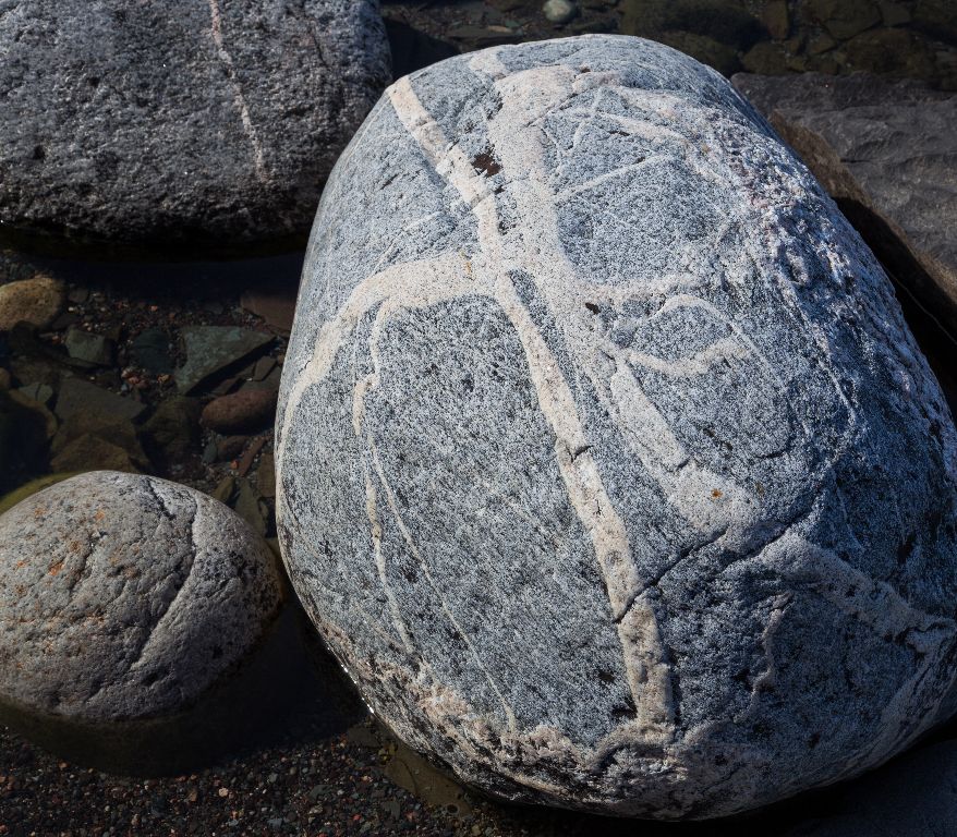 Rocks at Pebble Beach, near Pancake Bay Provincial Park, Ontario